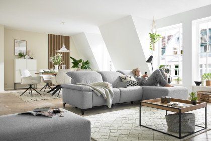 MR 370 von Musterring - Ecksofa Variante rechts platin