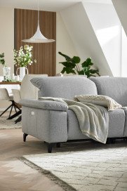 MR 370 von Musterring - Ecksofa Variante rechts platin