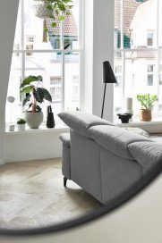 MR 370 von Musterring - Ecksofa Variante rechts platin
