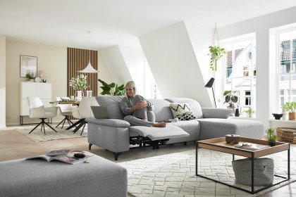 MR 370 von Musterring - Ecksofa Variante rechts platin