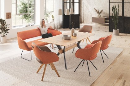 KOINOR T1002-1295 - Essgruppe mit einem Esstisch & zwei Stühlen