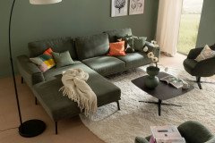 Stage von SCHÖNER WOHNEN - Ecksofa links moos