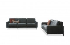 36130 Louis von Willi Schillig - Ledergarnitur forest