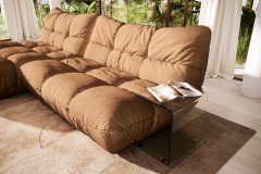 Passion-LE25 von designwerk - Ecksofa links camel
