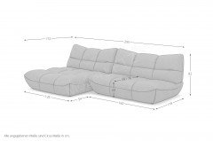 Passion-LE25 von designwerk - Ecksofa links camel