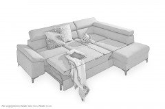 Lonigo von BENIX - Polstergarnitur rechts grau