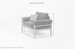 Cuneo-LE25 von Schröno - Polster-Ensemble rosa