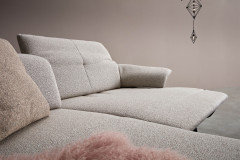 1454 von Himolla - Polstergarnitur Ausführung links rose