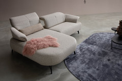 1454 von Himolla - Polstergarnitur Ausführung links rose