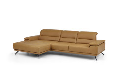 PN-EM19074 von Polinova - Ledergarnitur Ausführung links kurkuma