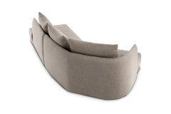 New York von designwerk - Eckcouch links taupe