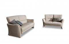 9553 von Himolla - Ledergarnitur marmor