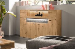 Deltona von set one by Musterring - Vitrine in Weiß matt