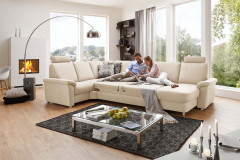 PN-EM09003 von Polinova - Wohnlandschaft Variante links ecru