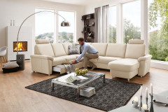 PN-EM09003 von Polinova - Wohnlandschaft Variante links ecru