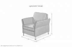 PN-EM18013 von Polinova - Wohnlandschaft Variante links stone