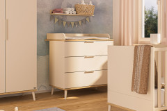 Hazel von YUNY by Paidi - Rollcontainer cashmere-beige - Eiche-Montana