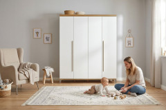 Remo von Paidi - Babyzimmer-Set Bordeaux-Eiche - kreideweiß