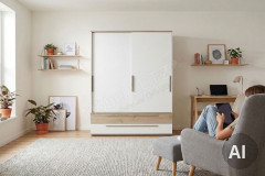 Fionn von Paidi - Jugendzimmer weiß - Eiche-Bordeaux-Nachbildung