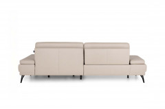 Studio Sofa 001 von JOOP! - Ledersofa Ausführung rechts pearl
