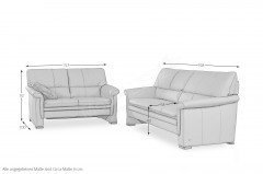 2253 von Himolla - Ledergarnitur tabac