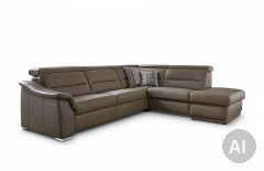 PN-EM15003 von Polinova - Ledersofa stone