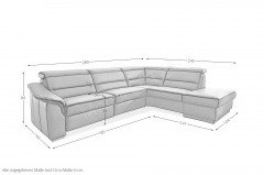 PN-EM15003 von Polinova - Ledersofa stone