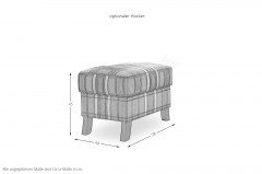 Capri Plus von Schröno - Sofagruppe grün gestreift