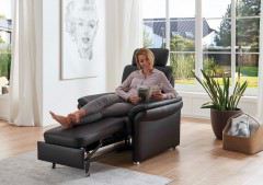 PN-EM16031 von Polinova - Ledergarnitur schwarz