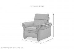 PN-EM16031 von Polinova - Ledergarnitur schwarz