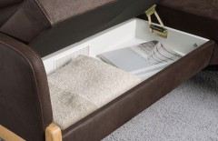 4105 Goby von K+W Polstermöbel - Eckbank braun