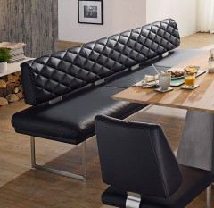 4252 Long Beach von K+W - Sitzbank nachtblau mit Kufengestell