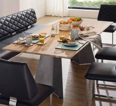 4252 Long Beach von K+W - Sitzbank nachtblau mit Kufengestell