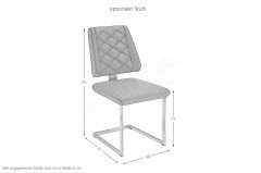 4252 Long Beach von K+W - Sitzbank nachtblau mit Kufengestell