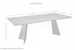 4275 Creso von K+W Polstermöbel - Bank Leder rot