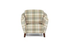 Seefeld Plus von Schröno - Einzelsessel beige kariert