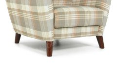 Seefeld Plus von Schröno - Einzelsessel beige kariert