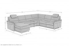 PN-EM16033 von Polinova - Wohnlandschaft rechts steel