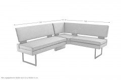 4029 Santiago von K+W - Eckbank Coffee