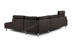 CL 500 von Erpo Polstermöbel - Ledergarnitur rechts mocca