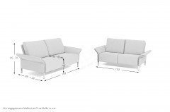 Modena-LE18 von Erpo Polstermöbel - Polstergarnitur aqua