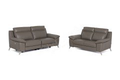 Roby von Calia Italia - Ledersofa visone