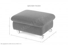 15278 Taoo von Willi Schillig - Ecksofa silbergrau