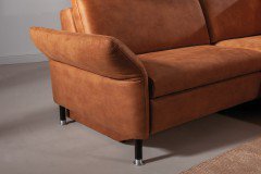 Domino-LE19 von ADA Mindful Living - Eckgarnitur rechts fawnbrown