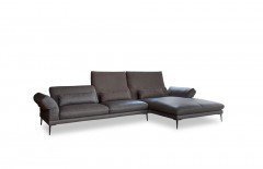 Paride von Calia Italia - Ledersofa Variante rechts visone