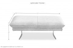 1808 von Himolla - Ledergarnitur rechts fango