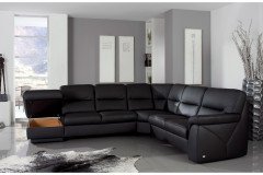 1101 von Himolla - Ledergarnitur schwarz