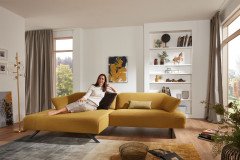 1052 von Himolla - Polstersofa Ausführung links gold