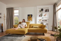 1052 von Himolla - Polstersofa Ausführung links gold