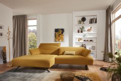 1052 von Himolla - Polstersofa Ausführung links gold